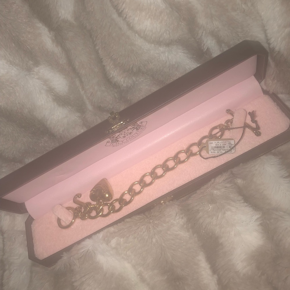 Juicy couture gold charm bracelet